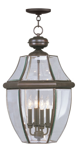 Livex Monterey 4 Light Bronze Outdoor Chain Lantern  - C185-2357-07
