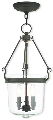 Livex Rockford 3 Light Bronze Pendant - C185-50484-07