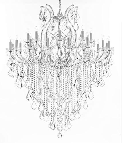 Crystal Chandelier Lighting Chandeliers H59" XW46" Great for The Foyer, Entry Way, Living Room, Family Room and More! - A500-B12/CS/2MT/24+1