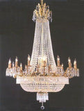Swarovski Crystal Trimmed Chandelier French Empire Crystal Chandelier Lighting H90" X W60" 36 Lights - A500-1280/24+12 Sw
