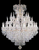 Swarovski Crystal Trimmed Chandelier Chandelier Crystal Chandeliers Lighting Crystal Dressed Swarovski Crystal 52X60 - A500-Gold/2756/36+1Sw