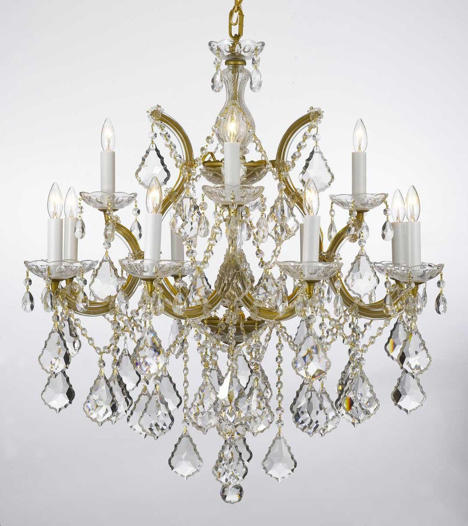 Chandelier Lighting Crystal Chandeliers H30"X W28" - A500-Gold/B7/21532/12+1