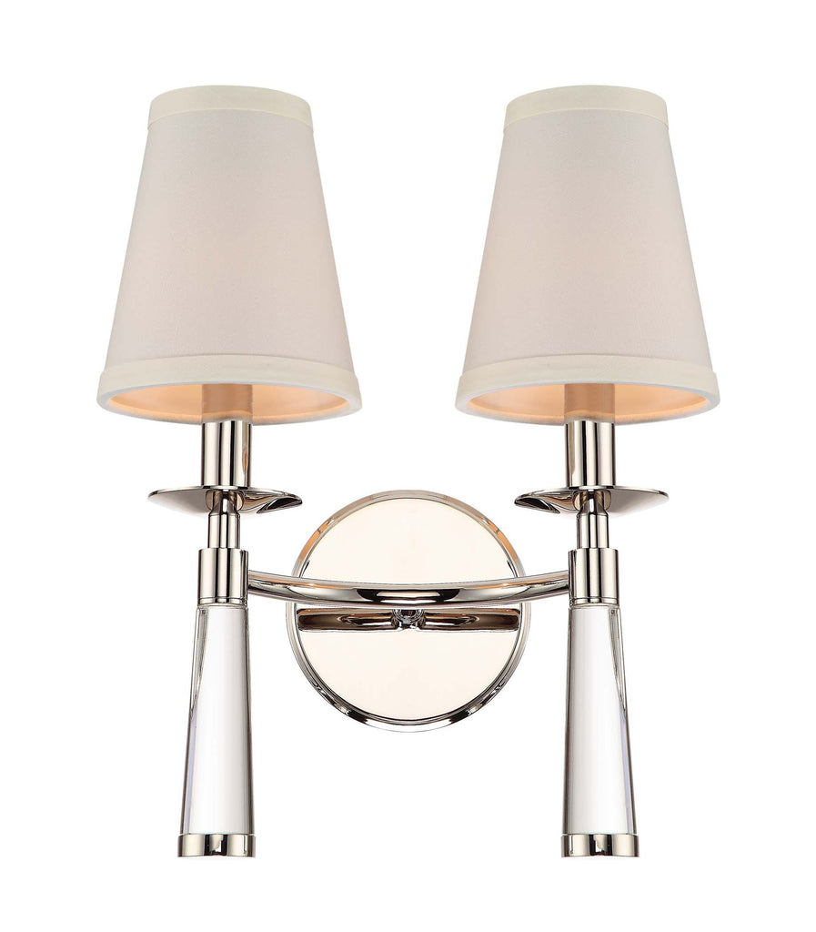 2 Light Polished Nickel Transitional Sconce - C193-8862-PN