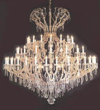 Large Foyer / Entryway Maria Theresa Chandelier Crystals Crystal Lighting H82" X W84" - A500-3103/64+8Sw
