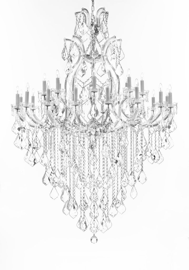 Swarovski Crystal Trimmed Chandelier Lighting Chandeliers H65" XW46" Great for the Foyer, Entry Way, Living Room, Family Room and More - A500-B12/CS/52/2MT/24+1SW