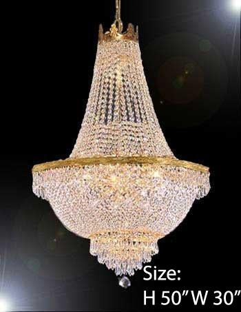 Chandelier W/ Swarovski CrystalH50" X W30" - A500-870/14Largesw
